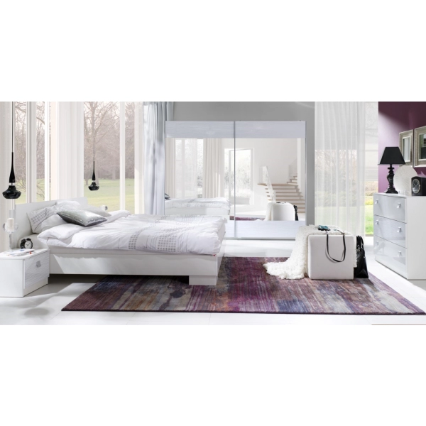 Sypialnia Lux stripes  -  biała