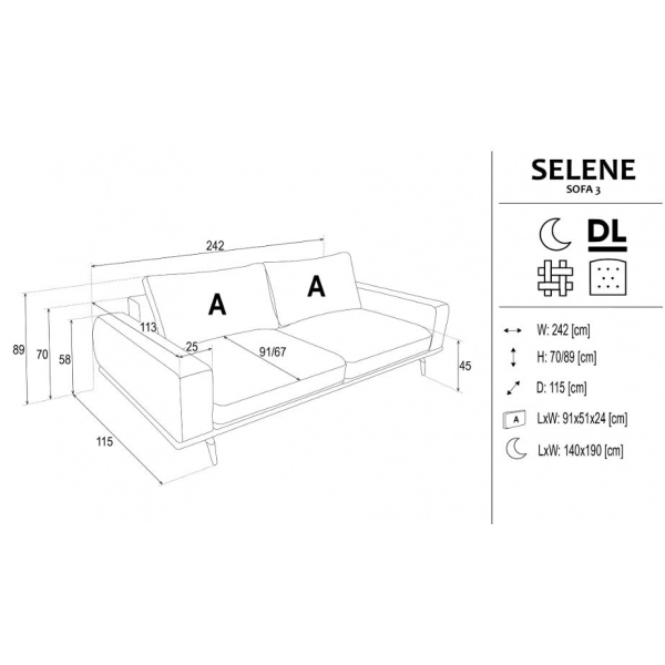 Sofa Selene 3